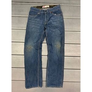 Levis‎ 505 Straight Jeans Womens 14 Regular 27x29 Blue Dark Wash Denim